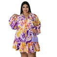 thumbnail image 1 of REDHOTYPE Nouvelle Taille Femmes Mode Casual Chemise Parti Parti à Manches Longues Mini Robe, 1 of 6