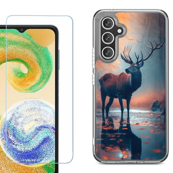 Phone Case for Samsung Galaxy S26 5G, with Screen Protector, by OneToughShield - Deer Autumn