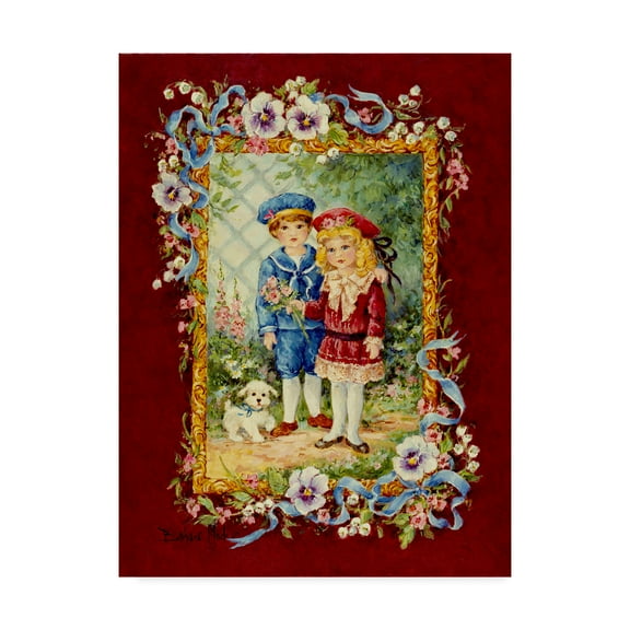 Trademark Fine Art 'Victorian Children' Canvas Art by Barbara Mock