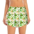 thumbnail image 2 of Honeii St. Patrick's day print a double-layered women's running short, ideal for gym, tennis, and various activities, complete with a practical pocket-Large, 2 of 7