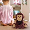 thumbnail image 4 of ToyKingdee Monkey Stuffed Animal Toy, Soft Huggable Monkey Plush Toys, Cute Animal Gift, 4 of 5