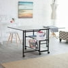 Sullivans Home Hobby Adjustable Height Foldable Table for Sewing and Crafts