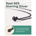 thumbnail image 5 of ChicSilver Initial Necklace for Women, 925 Sterling Silver Heart Letter Pendant, A-Z Alphabet Name Necklace, Gifts for Her, 5 of 9