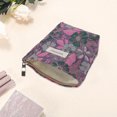 thumbnail image 3 of Unique Bargains 1 Pc Vintage Embossment Flower Makeup Bag Polyester Purple Small, 3 of 5