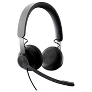 Logitech Zone Wired Noise Cancelling USB-C Headset with USB-A Adapter, Graphite