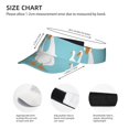 thumbnail image 3 of Honeii Three White Geese Print Adult Sunscreen Visor Cap, Adjustable Sun Protection Hat,Sun Visor Hats,UV Protection Outdoor Sports Golf Running Sun Caps, 3 of 7