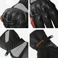 thumbnail image 2 of 1 Pairs Waterproof Motocycle Gloves,Red Warm Motorcycle Gloves for winter, Size L Motorcyle Gloves, Touchscreen Motorcycle Riding Gloves for Road Racing, 2 of 6