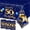 50th, variant on 75th Birthday Decorations for Men - 3pcs Navy Blue and Gold Waterproof Plastic Table Covers, Rectangular Tablecloth Party Supplies