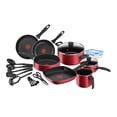 thumbnail image 1 of Batería de Cocina T-Fal 21 Piezas Rojo, 1 of 4