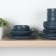 thumbnail image 2 of Juego de vajilla Gibson Home Queenslane, 16 piezas, azul mate, 2 of 6