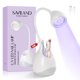 thumbnail image 3 of SAVILAND Lámpara secadora de uñas con luz UV de 36 W, lámpara LED recargable para uñas de gel con soporte para cepillo de uñas, herramientas de salón de manicura, 3 of 5