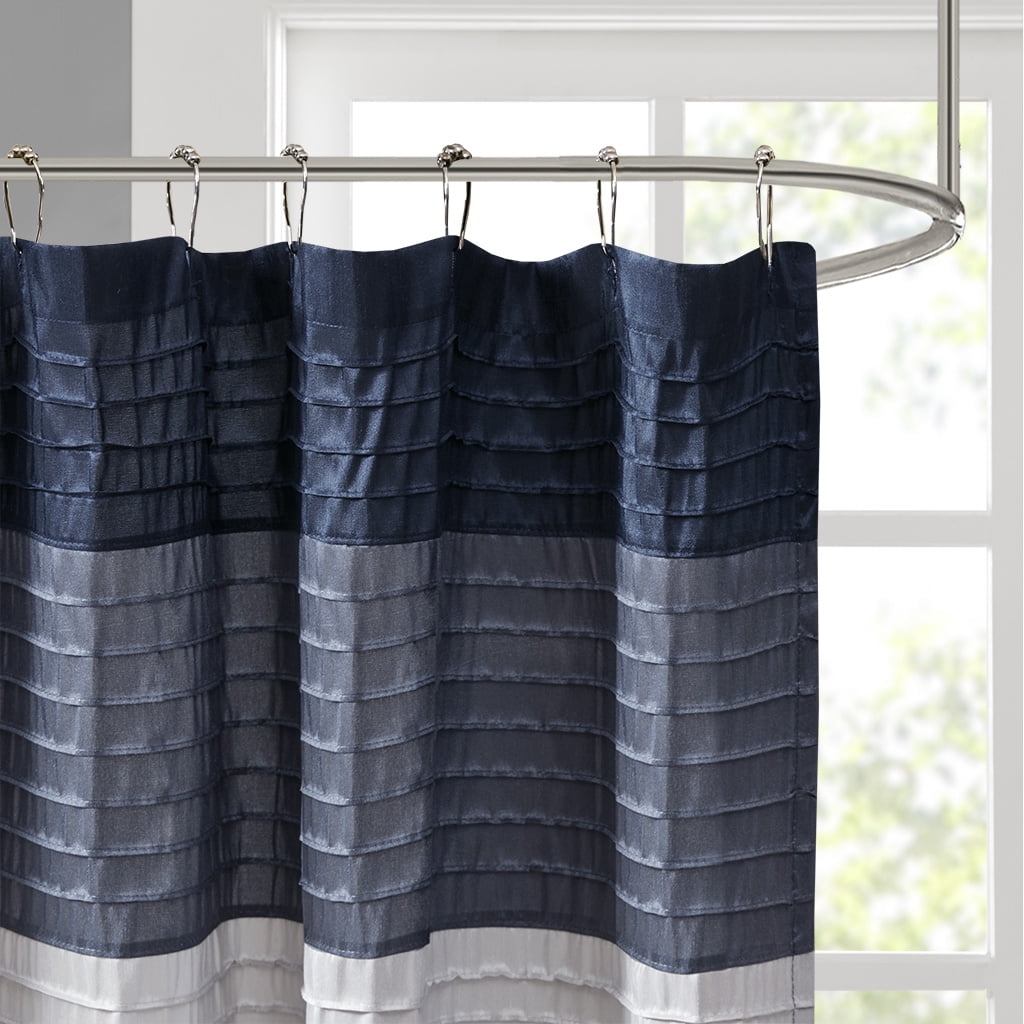Euroco Faux Silk Shower Curtain