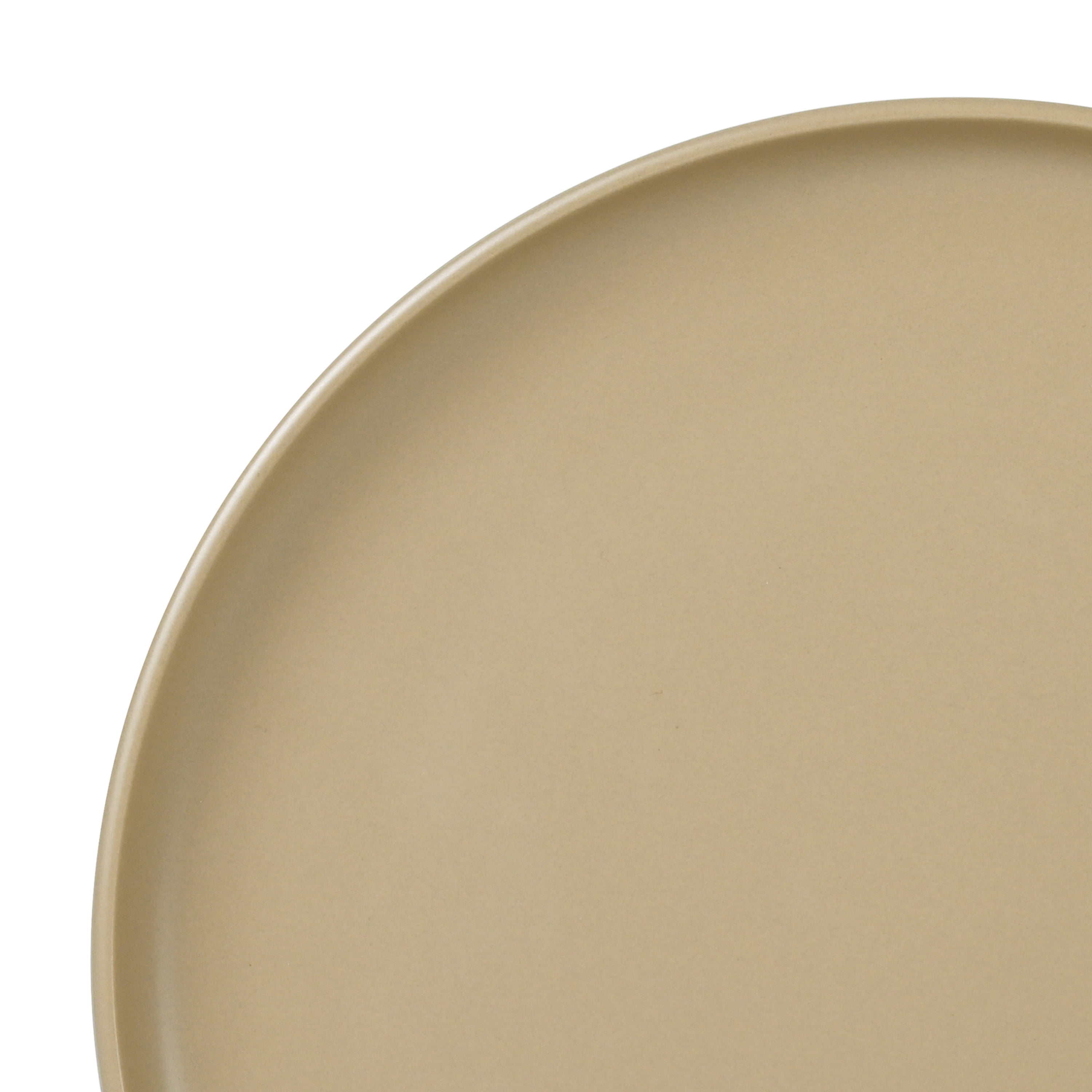 Mainstays Alessandra Matte Brown Stoneware Round Dinner Plate 10.39"