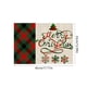 thumbnail image 3 of Paquete de 1 mantel individual navideño de estilo occidental, antideslizante, impermeable, resistente a la grasa y al calor, de 45 x 33 cm, para decoración de JASKFLY, 3 of 8