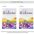 thumbnail image 3 of GZHJMY Butterfly Flower Welcome Garden Flag 28 x 40 Inch Vertical Double Sided Welcome Yard Garden Flag Seasonal Holiday Outdoor Decorative Flag for Patio Lawn Home Decor Farmhous Yard Flags, 3 of 6