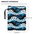 thumbnail image 6 of HELLHERO Coconut Tree Floral Design 1 pc Zipper Bag with Handle Church Bible Bag Book Carrying Case with Zipper for Librarian Book Organzier Holder, 6 of 6