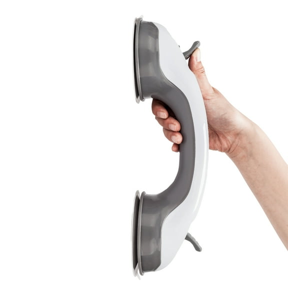 Ultra Grip Shower Handle for Elderly, 11'' Suction Shower Grab Bar with Dual Locking, Balance Assist Grab Bars Bathroom Safety Hand Grip for Bathtubs, Seniors, Disabled, Handicap, Elderly, S9952