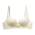 thumbnail image 6 of CFLVAEK Womens Seamless Bras Comfort No Underwire Bra Full Figure Everyday Bras Push Up Beauty Back Bralette White M, 6 of 7