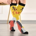 thumbnail image 5 of GZHJMY Thanksgiving Turkey 20-30mmHg Compression Socks for Men & Women, Knee High Stockings for Running, Sport, Hiking & Travel, 5 of 7