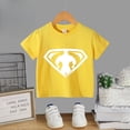 thumbnail image 4 of Camiseta de verano 100 % algodón para niños, jersey de cuello redondo para bebés y niños pequeños, chaqueta cómoda para adolescentes, camiseta para niños y niñas, 4 of 5