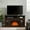 Espresso + MDF + 23' fireplace, variant on Luckynote TV Stand, Entertainment Center Media Console with Open & Closed Storage, for 65 Inch TVs, Espresso Finish Living Room TV Cabinet