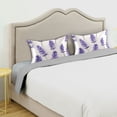 thumbnail image 3 of Yayeee Pillowcase Standard Size Set of 2 Satin Wrinkle Resistant Pillow Case, Lavender Pattern, 3 of 7