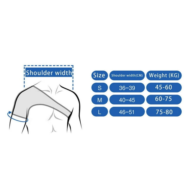 pitrice Double Shoulder Brace Protector Men Pads Chest Harness & Women Adjustable Band Pads Back Support Bandage Chest Harness L