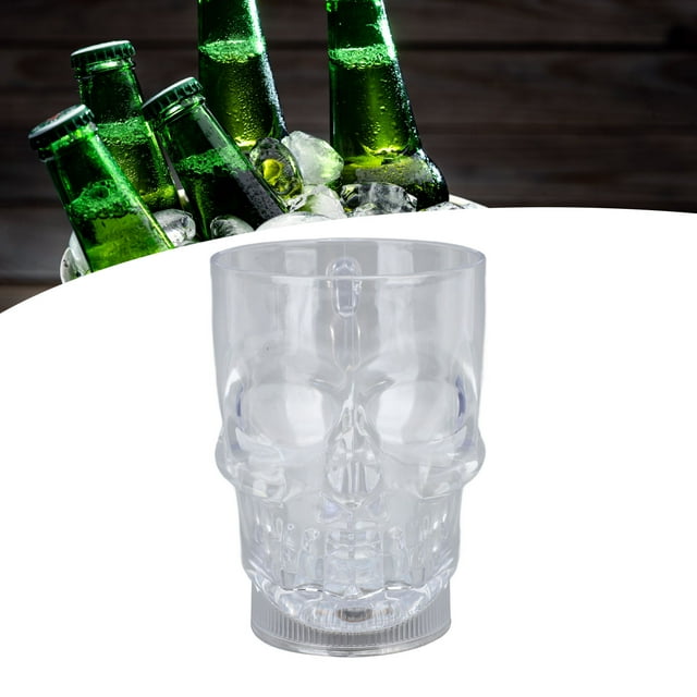 Plastic Skull Cups Skull Cups 20oz Light Up Skull Mug LED ABS Colorful Lights 50mAh Skull Cups For Event