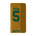 thumbnail image 2 of Keyscaper Garrett Wilson Brown New York Jets Folio iPhone Case, 2 of 7