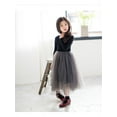 thumbnail image 5 of Yidarton Girls Dress 2022 Autumn New Children's Puffed Gauze Dress In Children's Black Lace Princess Dress 150cm, 5 of 7