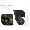 thumbnail image 5 of BQLZR 4 x Small Left & Right DIY Luggage Swivel Wheels Accessories W041-2, 5 of 5