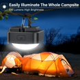 thumbnail image 2 of Luces de camping FLY2SKY, LED negras, recargables, 3 unidades, 2 of 7