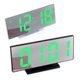 thumbnail image 4 of Worallymy Digital Alarm Clock LED Mirror Clock Multifunction Display Night LCD Light Table Desktop 12/24-hour System, 4 of 9