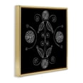 thumbnail image 2 of Stupell Industries Eclectic Curved Fractals & Leaves Gold Floating Frame Canvas Art, 25 x 25, by El Perkin, 2 of 8