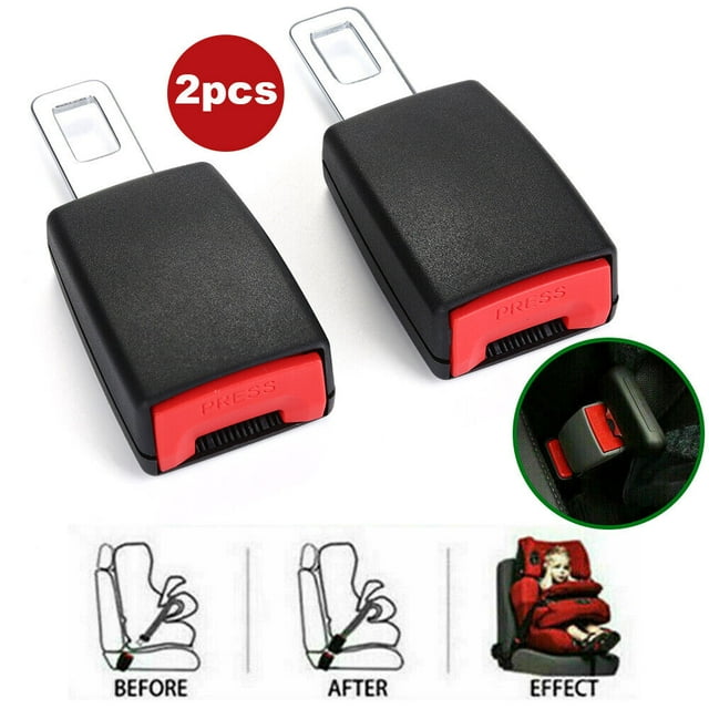 2x Hebilla de cinturón general para cinturones de seguridad de automóviles Bloqueo de lengüeta de cinturón de seguridad
