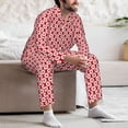 thumbnail image 6 of Bingfone Men's Pajama Set 2 Piece Loungewear PJs, Long Sleeve with Pajama Pants-Snowflakes, 6 of 7
