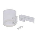 thumbnail image 1 of 1 anillo de alimentación de acrílico transparente para pecera, taza flotante transparente con gancho., 1 of 9