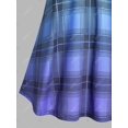 thumbnail image 4 of Blusa de Talla Extra a Cuadros Sin Mangas de Color Degradado Rosegal Blusas Tallas Grandes, 4 of 5