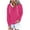 Hot Pink, variant on FDGIU Women's 2025 Hoodies - Long Sleeve Crewneck Pullover Sweatshirts with Pockets, Plus Size Fleece Loose Fit Fall Fashion