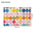 thumbnail image 4 of Yayeee Bath Rug for Bathroom Floor Non Slip Rectangle Fluffy Soft Absorbent Mat, 16"x24", Yellow Circles, 4 of 7