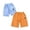 Red, Blue, variant on SGMVNU 2 Pack Boys Cargo Shorts with Multi Pockets Elastic Waist Knee Length Cotton Shorts Summer Pull-On Shorts, Size 4-5 Years, Black, Khaki