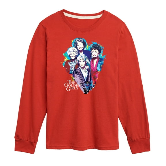 Golden Girls - Paint Splatter Group - Toddler And Youth Long Sleeve Graphic T-Shirt