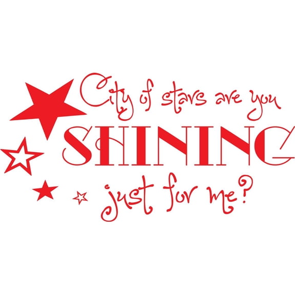 La La Land Movie Decal - Motion Picture Vinyl Wall DÃ©cor / Sticker - 20"x12"