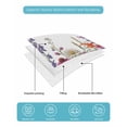 thumbnail image 4 of Twin XL Quilt Bedding Set, Spring Floral Reversible Summer Quilt 3 Pieces, Watercolor Daisy Lily Lavender Plants Garden Lightweight Bedspreads Coverlets with 2 Pillow Shams for All Seasons, 4 of 5