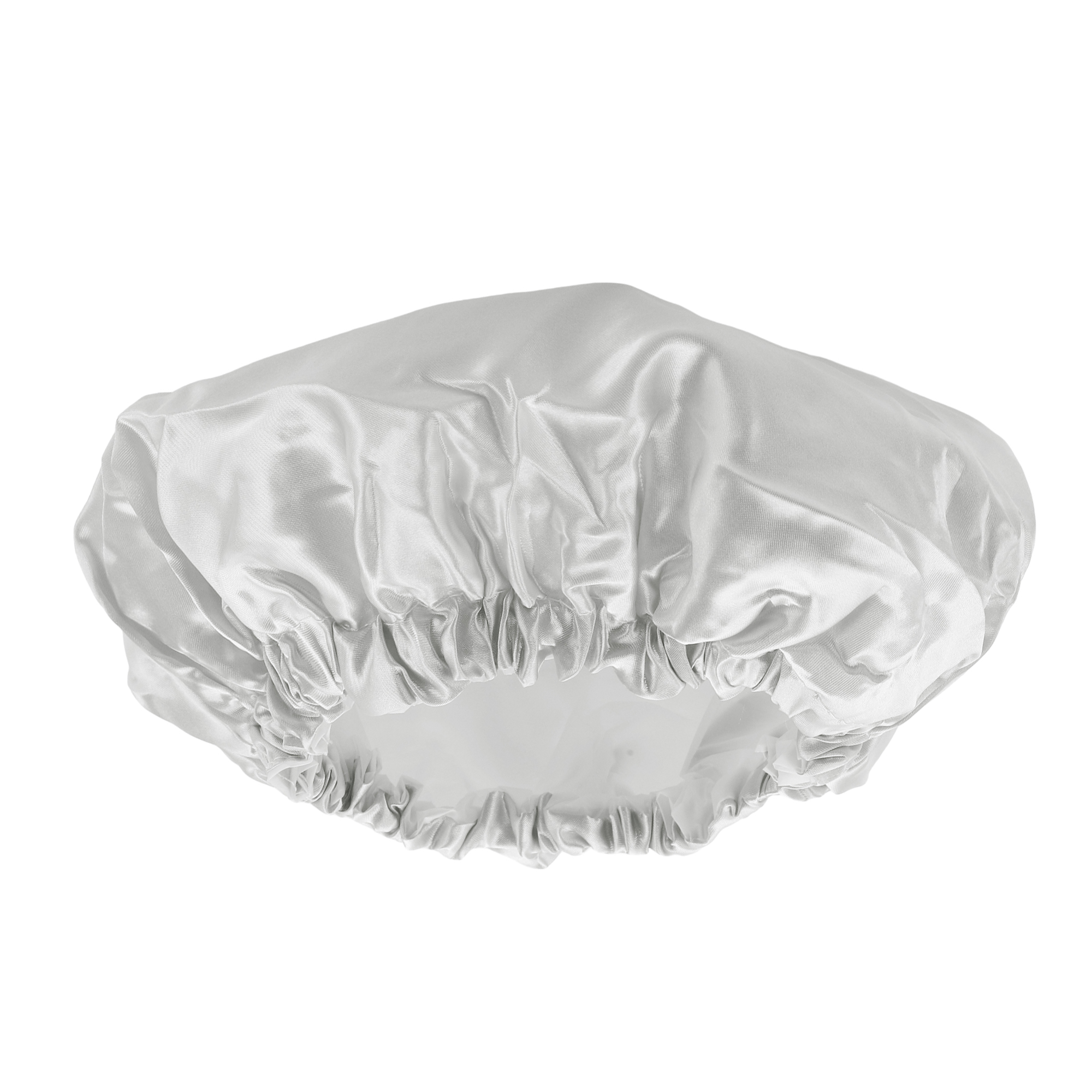 Unique Bargains Durable Double Layer Shower Caps Gray 1 Pc