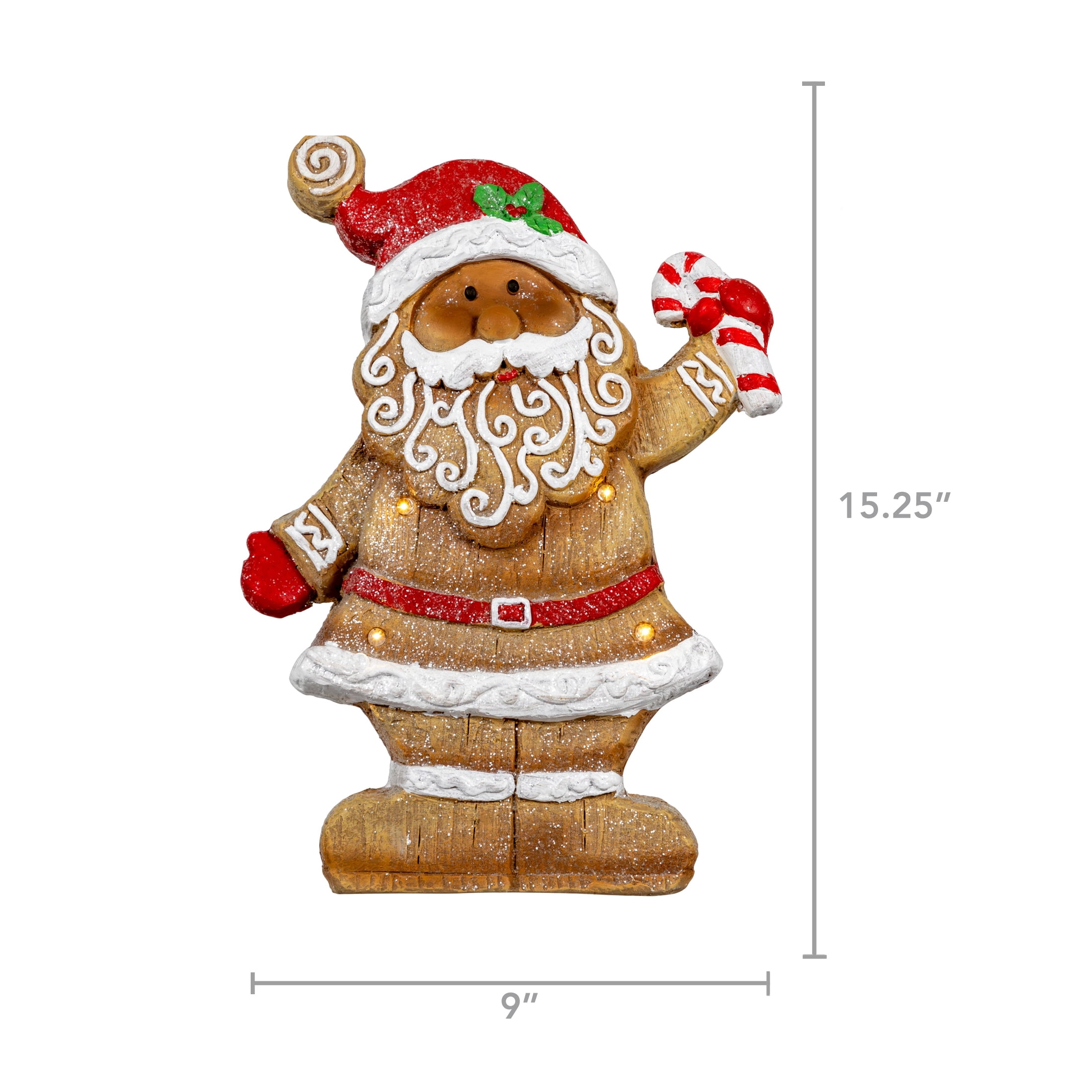 Northlight LED Lighted Gingerbread Girl Christmas Figurine - 15.25"