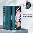 thumbnail image 5 of MonsDirect for 7.6 inch Samsung Galaxy Z Fold 4 5G 2022 Case, Hard PC Case with Hidden Stand, Anti-Drop Free Folding Hinge Cover with Screen Protector & Lens Protection for Galaxy Z Fold 4, Green, 5 of 7