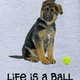 thumbnail image 2 of CafePress - German Shepherd Life - Cute Infant Baby Football Bodysuit, 2 of 3