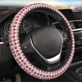 thumbnail image 5 of Rateoe Sweet Red Fruit Pattern Elastic Stretch Steering Wheel Cover, Universal 15 inch, Microfiber Breathable , Anti-Slip, Odorless, Easy Carry, 5 of 6