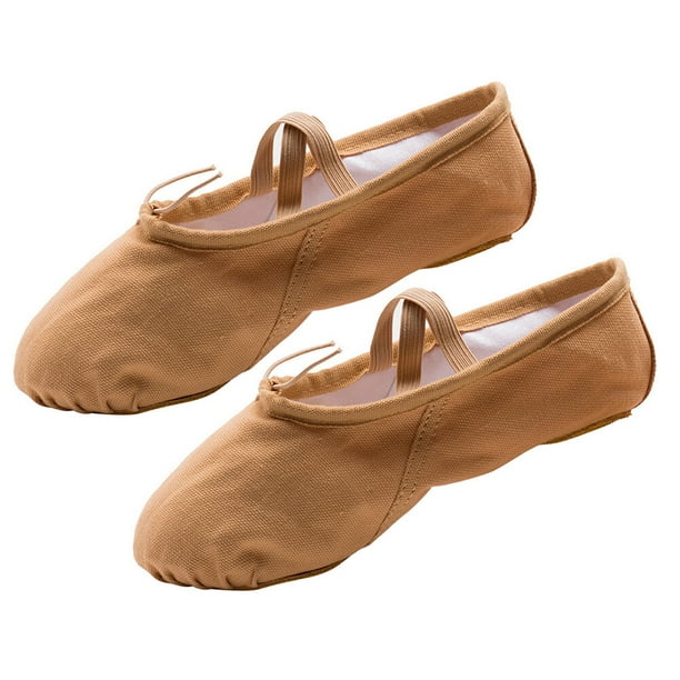 1 par de zapatos de ballet de suela suave de moda, zapatos de práctica de baile de ballet, zapatos de ballet de yoga para niñas y mujeres